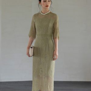 10282DRESS PLUS(ドレスプラス）ライトグリーンL